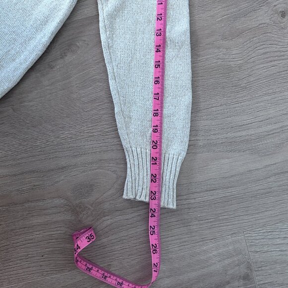 Women’s Cotton Mock Neck Pull Over Sweater sz M - Oatmeal - Picture 6 of 9